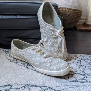 Keds X Kate Spade glitter shoes